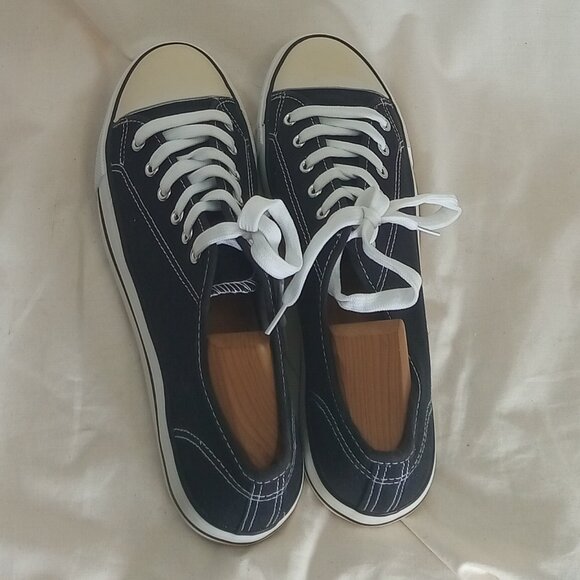 Mens OT Revolution Canvas Sneakers, Black, Size 10 M - Picture 5 of 9